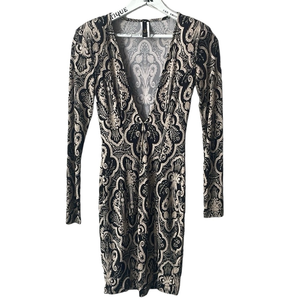 Uptown USA Deep Plunge Bodycon Dress Size S